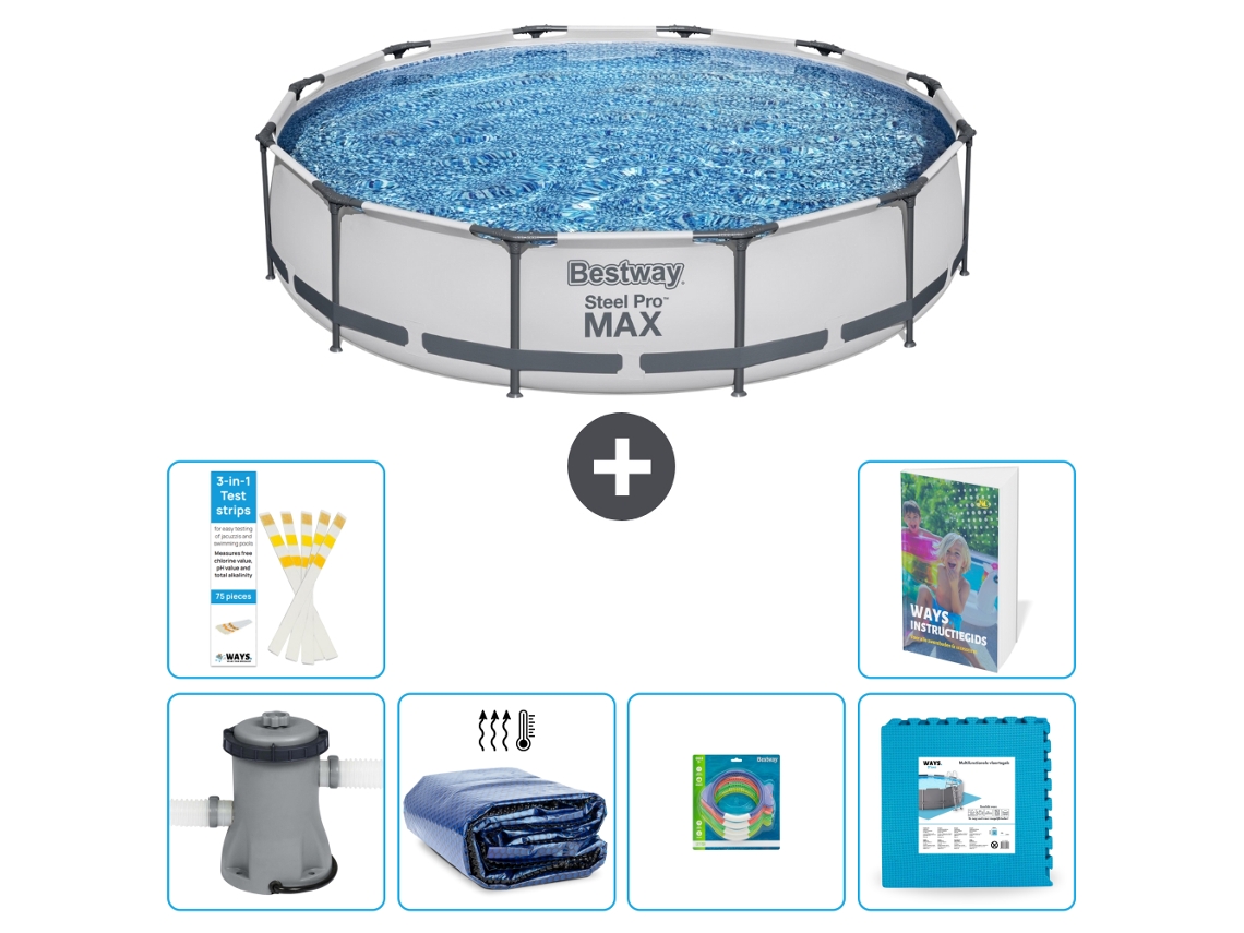 Bestway Piscina Bestway Steel Pro Max Redonda - 366x76 Cm - 7-peças S229