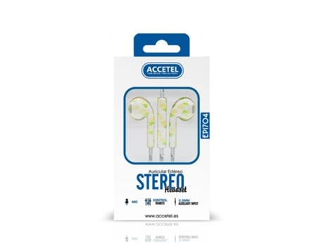 Auriculares Con Cable ACCETEL Ep1704 (Blanco)