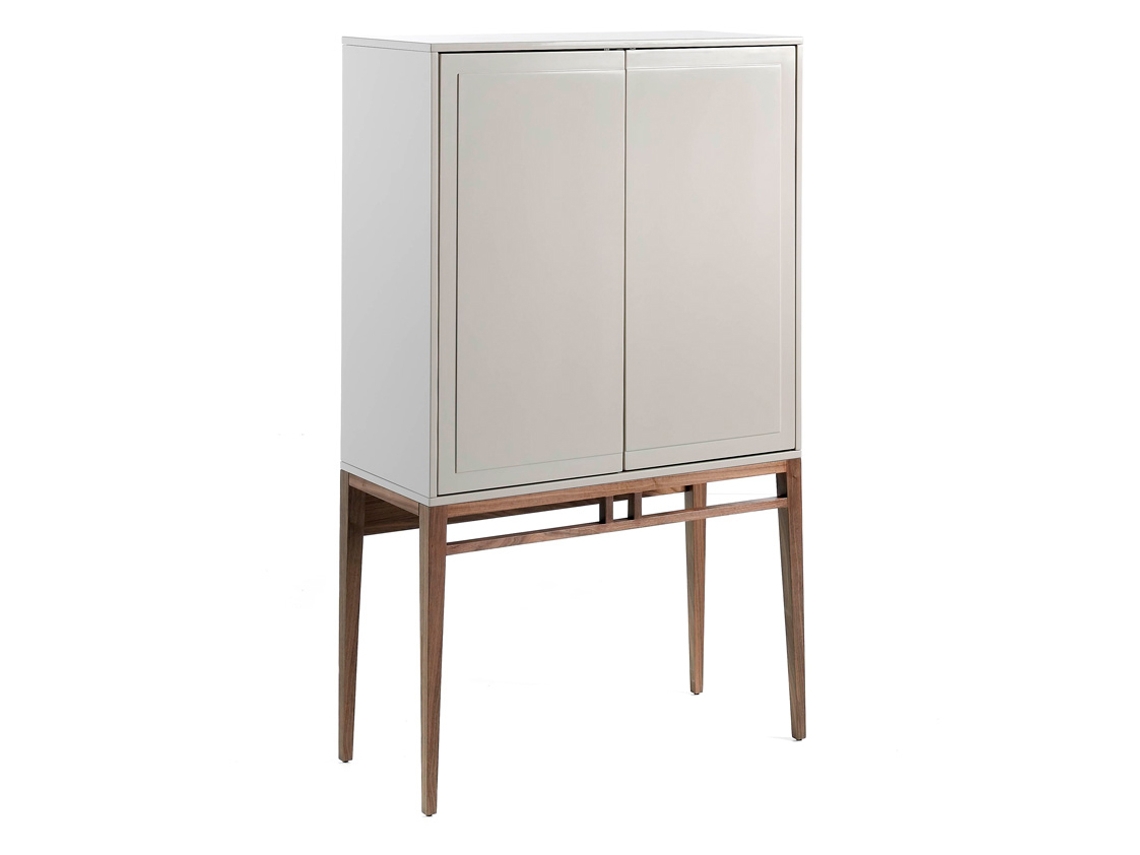 Vitrina ANGEL CERDÁ S.L. 3073 (Marrón, Gris - MDF, Madera - 90 x 40 x 150 cm)