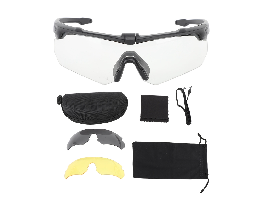 2026-gafas Deportivas Al Aire Libre Con Protección Uv Antiviento Para Ciclismo Y Motocicleta Con Lentes Intercambiables Negro