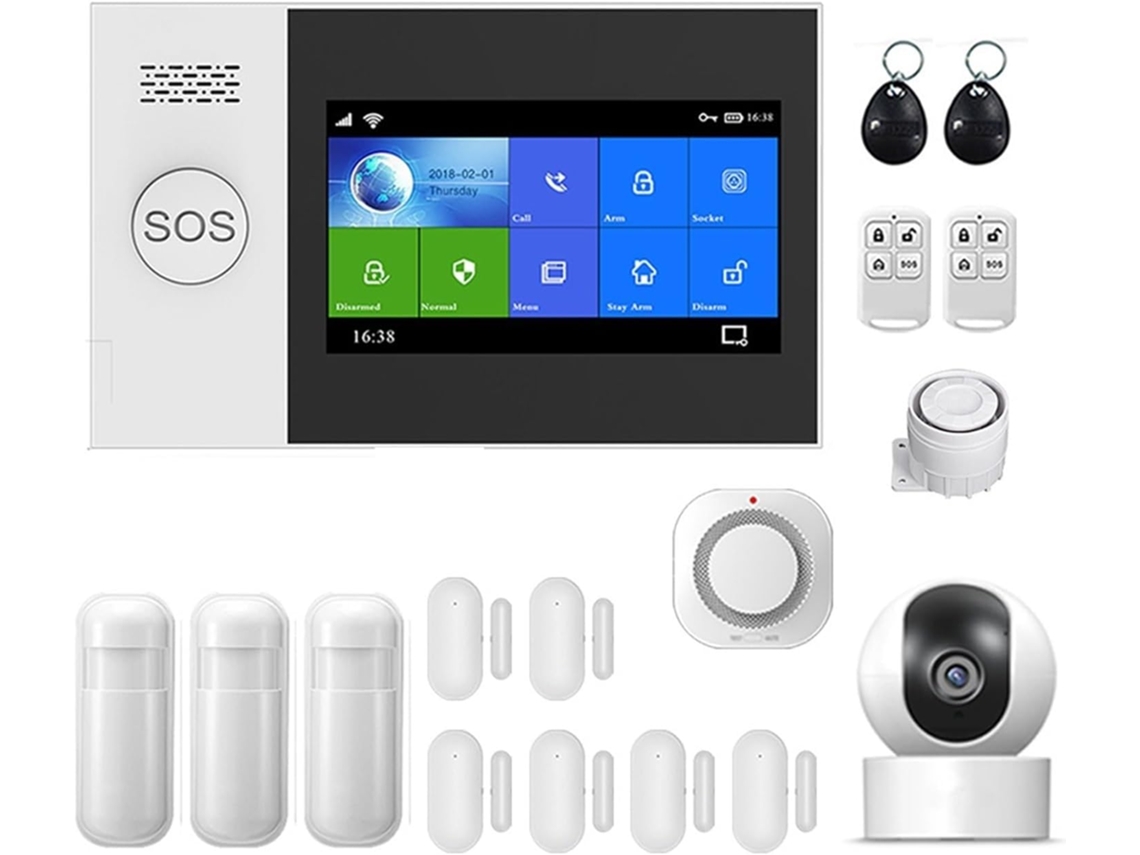 Systèmes Securité Domestique Système D'alarme Antivolatile Wifi Sans Fil, For Application, Télécommand