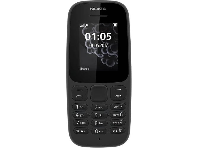 Teléfono móvil NOKIA 105 (1.8'' - 2G - negro)
