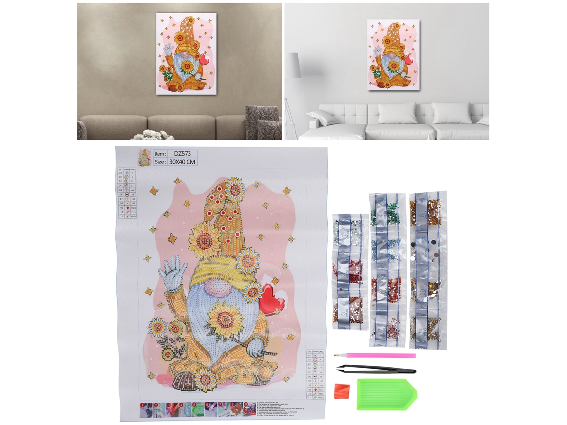 Kit De Pintura De Diamantes 5d Diy Para Decoración Del Hogar Con Herramientas - Regalo Dz573