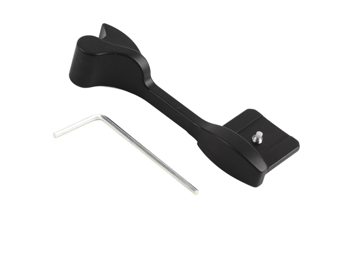 Empuñadura De Pulgar De Aleación De Aluminio Para Cámara Digital Leica Q1/q2 Negro Hot Shoe