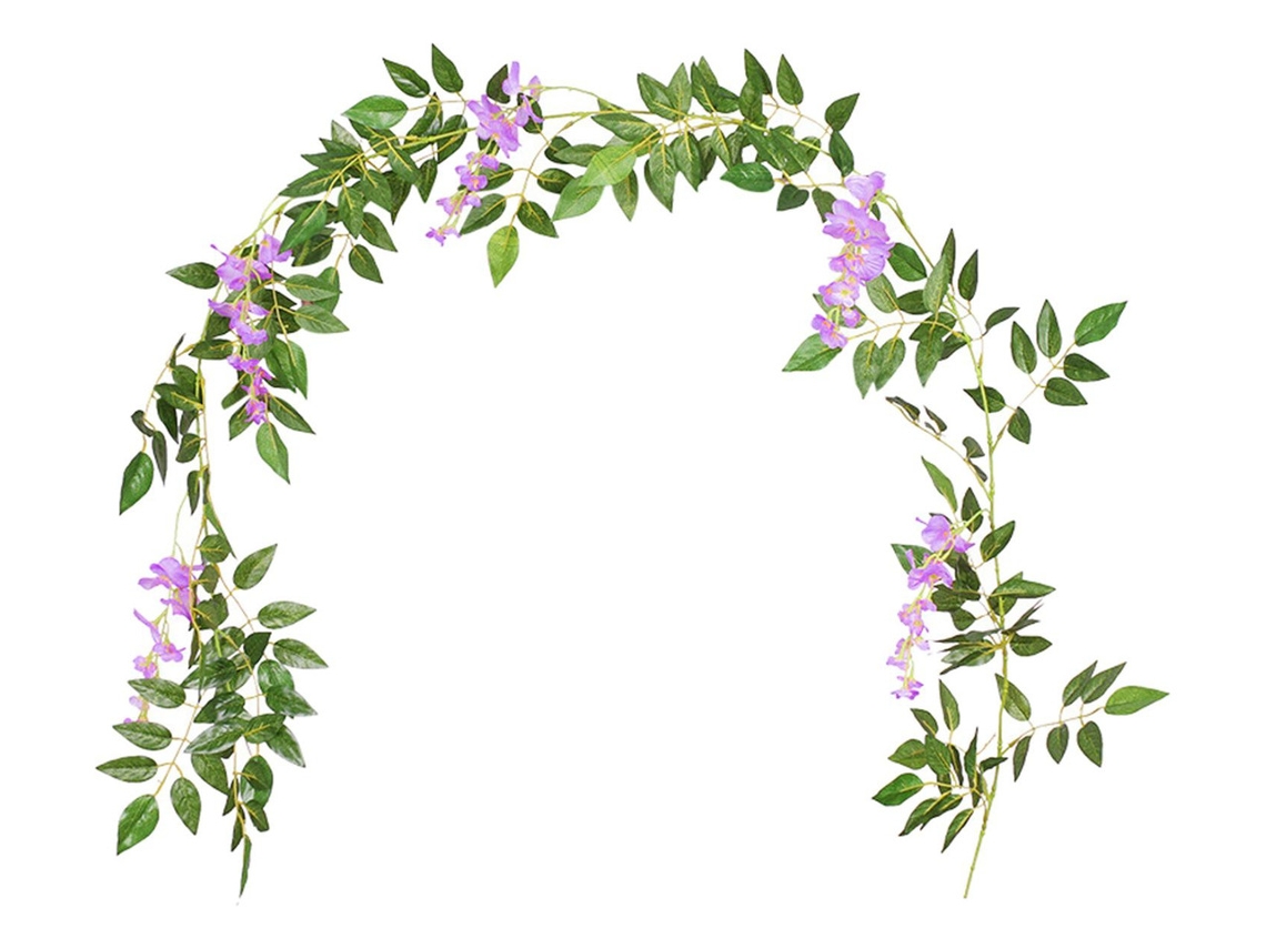 Corona floral artificial de primavera para decoración slowmoose