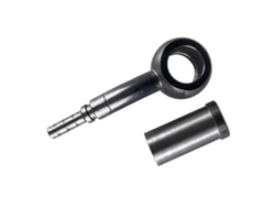 Tapa de extremo de manguera de freno recta de acero inoxidable con pivote para automóvil, motocicleta y coche.