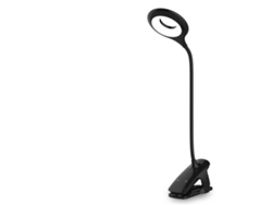 Lámpara de clip LED recargable Lámpara de escritorio Amplificador flexible de 3 colores; Lámpara de escritorio LED de 3 luces con control táctil
