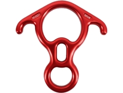 Placa de aparejo de aluminio de 50 nudos, descensor de 8 pulgadas para rapel, equipo de escalada, rescate y descenso en bicicleta, dispositivo de seguridad de alta resistencia.