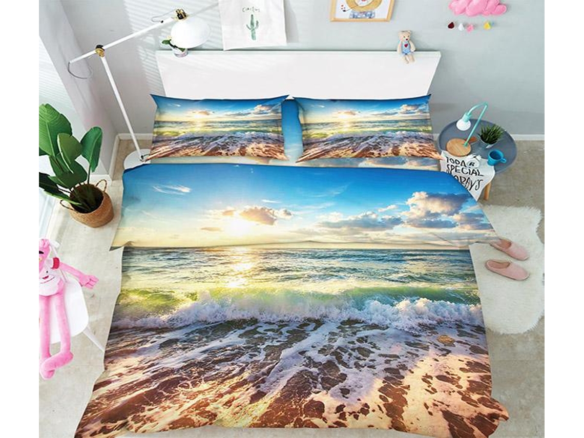 Funda de Edredón AJ WALLPAPER 3D Paisaje marino 16 (200 x 225cm)