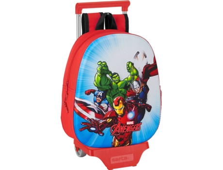 Trolley AVENGERS 3D (27 x 32 x 10 - Rojo)