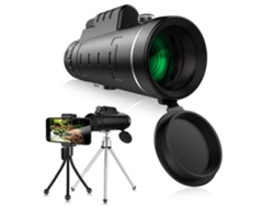 Telescopio Monocular ENZONS para adultos 40X60 Hd Prisma impermeable de alta potencia negro