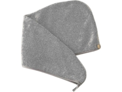 Toalla de baño de microfibra de bambú de secado rápido Rosewell, gorro de ducha de rayas grises