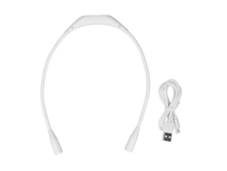 Lámpara De Cuello Led Usb Recargable, 3 Niveles De Brillo, Flexible 360°, Para Leer, Correr, Reparar, Blanca.