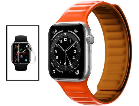 Kit Correa + Protector GIFT4ME (Apple Watch Series 6 - 40mm - Naranja)