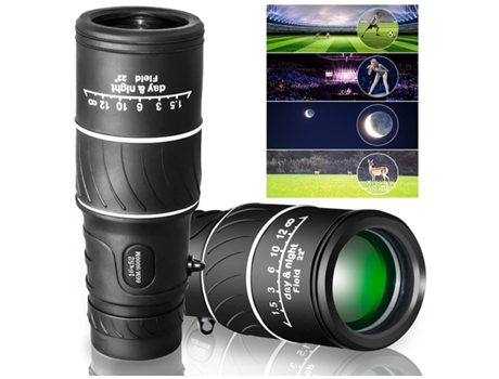 Prismáticos ENKERS Visión Nocturna Monocular 5 X 35 Digital con Cargador Foto Video Función de Reproducción Exterior / Caza Negro