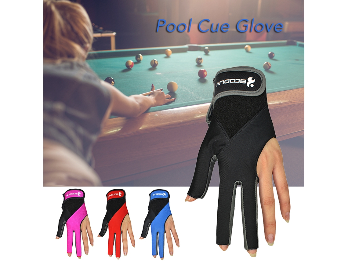 Guantes De Billar Para Mano Izquierda, Guantes De Cuerno, 3 Dedos, Spandex, Accesorios Para Billar Y Snooker