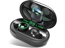 Auriculares Bluetooth inalámbricos verdaderos C5S Micrófono interno con cancelación de ruido Negro VEANXIN