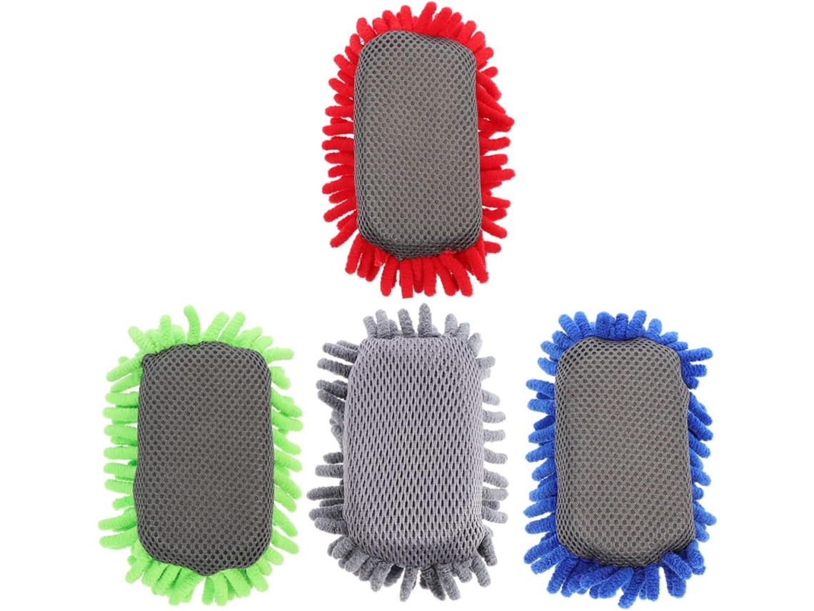 Interruptores Quadro brancos, acessórios práticos para sala de aula em chenille e esponja, conjunto de 4.