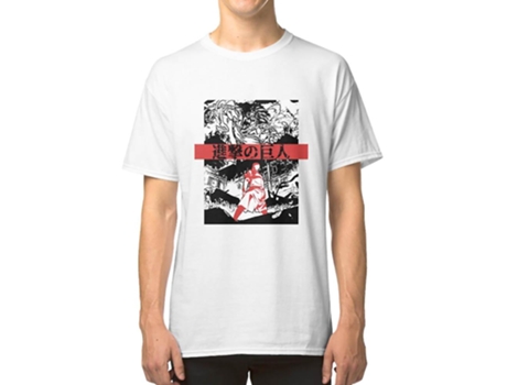 Camiseta ROCKINSTONE Attack On Titan SEASON4 Poster Design Algodón para Hombre (L)