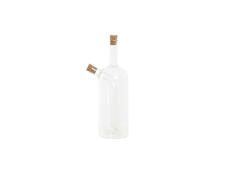 Vinagrera DKD HOME DECOR Transparente Corcho Vidrio Borosilicato 9 X 6,5 X 21,5 Cm 500 Ml