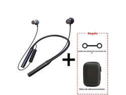 Auriculares Bluetooth, micrófono, estéreo, resistentes al agua, batería de 180 horas Mdug (negro)