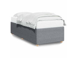 Maison Exclusive - Estructura De Cama Sin Colchón Tela Gris Claro 90x200 Cm