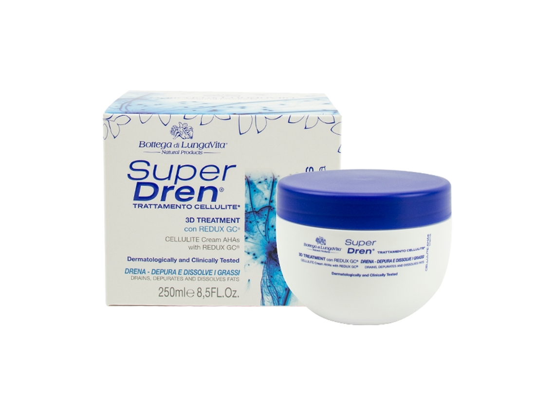 Crema Corporal BOTTEGA DI LUNGAVITA Anticelulite con Aha´S (250 ml)