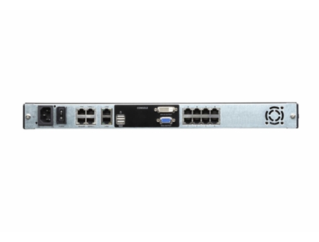 Aten Dual Rail Switch Lcd Kvm Over IP Multi-Interface Cat 5 8-Port Local-1/Remote-1 Access