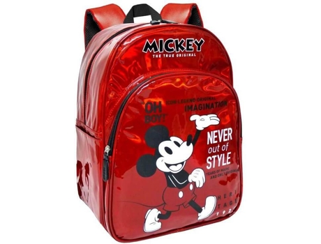 Mochila DISFRAZZES Mickey Never Out Of Style Oh Boy! (Rojo - 33 x 42 x 14 cm)