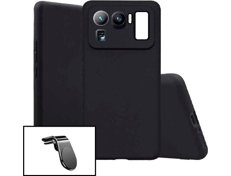 Kit Soporte Magnético + Carcasa Xiaomi Mi 11 Ultra PHONECARE Silicona Negro