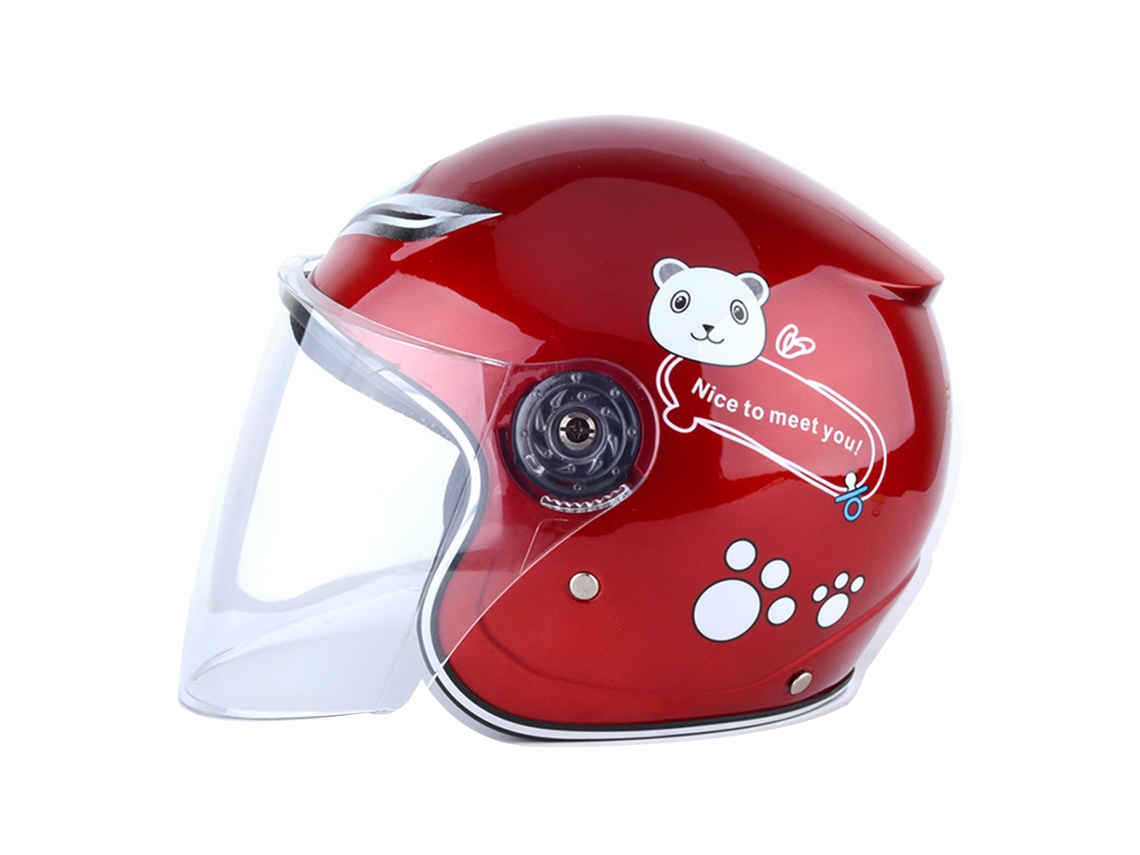Capacete Para Bicicleta Infantil Ergonômico Aconchegante Impermeável Ao Vento Para Inverno Motocicleta