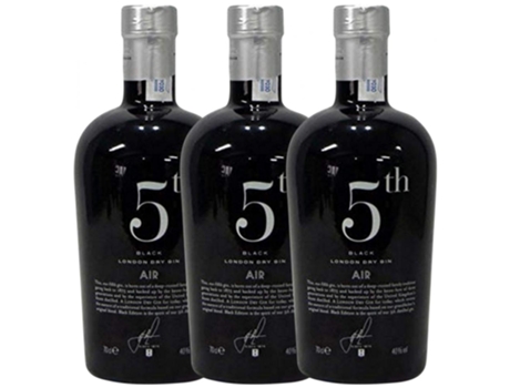 Gin GIN 5TH Gin 5Th Black Air (0.7 L - 3 unidades)