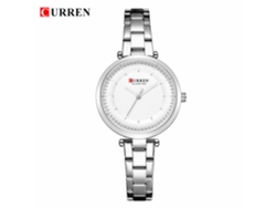 (branco) Relógio Feminino De Quartzo Com Mostrador Pequeno E Simples, À Prova D'água, Redondo E Ultrafino.
