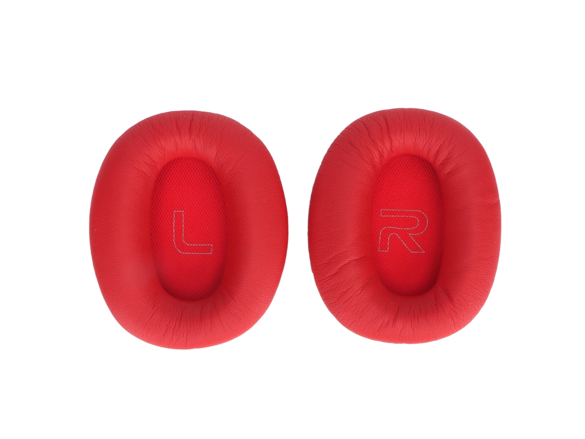 Almohadillas de espuma de cuero sintético para auriculares Edifier W820BT W828NB, color rojo CHABERLU