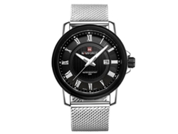 Reloj De Pulsera De Cuarzo Naviforce Para Hombre, De Acero Inoxidable, Con Calendario, Ideal Para Negocios Y Uso Diario.