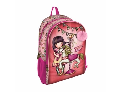 Mochila de La Escuela Gorjuss Carusel Salmon 31.5 x 44 x 22.5 cm