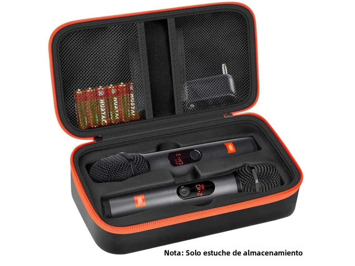 Estuche universal para dos micrófonos inalámbricos, apto para micrófonos de dos manos. Mdug