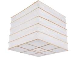 Cubierta Decorativa Colgante De Papel Blanco Plegable Cuadrado De Origami Para Lámpara De Techo