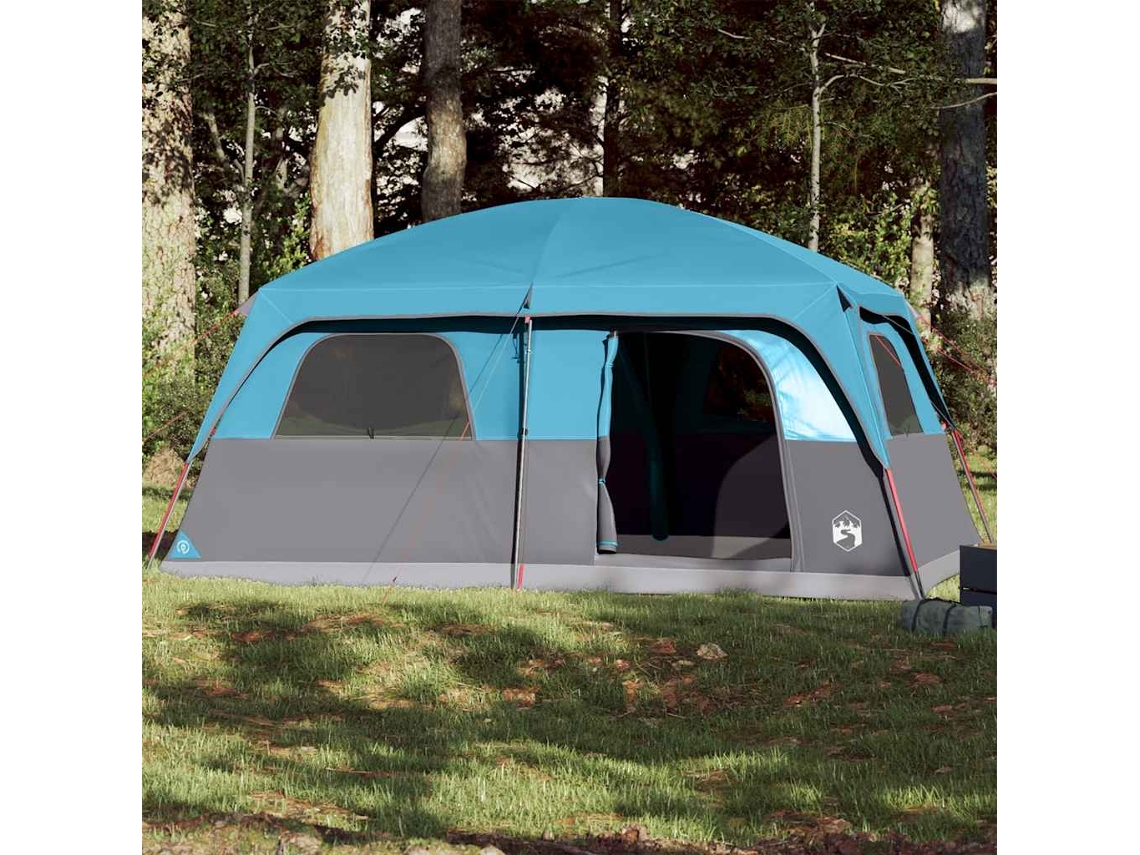 Tienda De Campaña Familiar Para 8 Personas Impermeable Azul