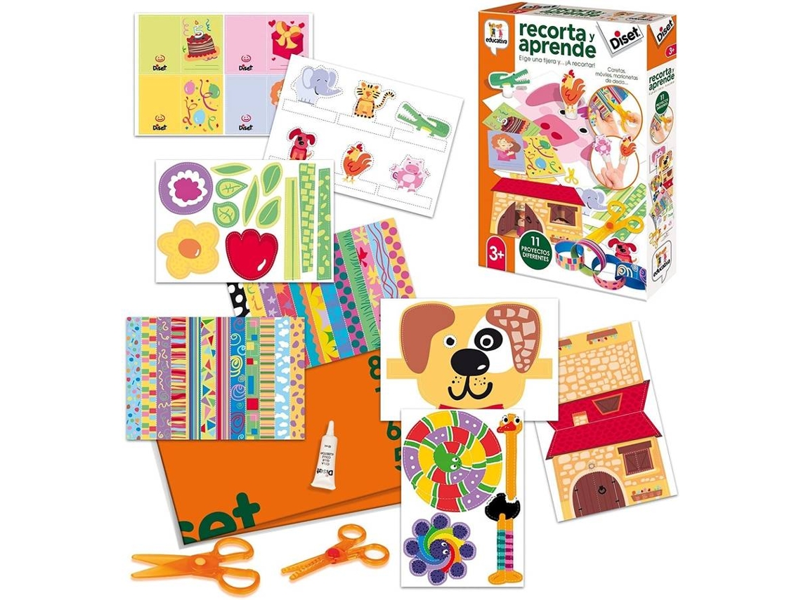 Juego Criativo DISET Recorta Y Aprende (Edad Minima: 3 años)