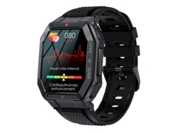 Smartwatches Reloj deportivo militar para hombre con monitor de ritmo cardíaco y sueño de 1,85 pulgadas Compatible con Android y iPhone Bestvite