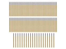 100 Unidades De Sondas De Prueba P125-b De 2,0 Mm, Sondas De Resorte, Pines Pogo De Latón