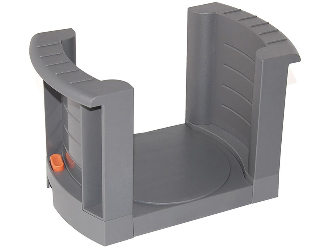 EMUCA Portaplatos Extensible Apto para Platos de 187 a 308 mm de Diámetro - Plástico - Gris