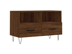 Maison Exclusive - Mueble Para Tv Madera Contrachapada Roble Marrón 80x36x50 Cm