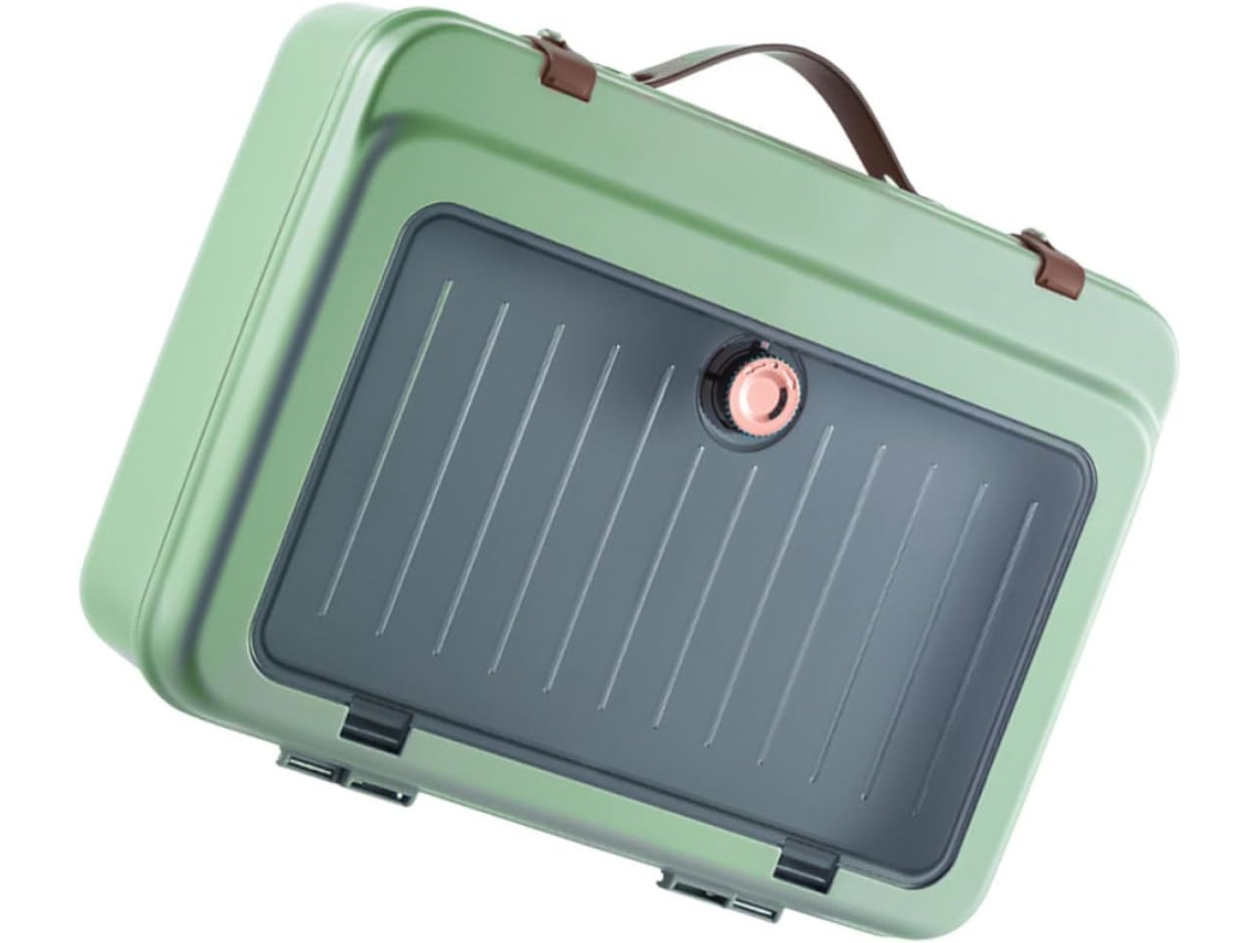 Organizador Multifuncional Verde, Portadocumentos Portátil De Varias Capas, Estuche De