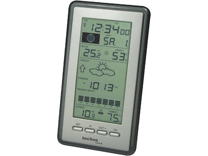 Estación meteorológica digital TECHNOLINE WS 9040 IT negro, plateado