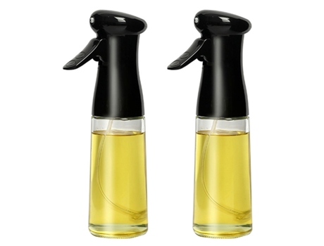 Pulverizador De Aceite De Oliva, Botella De Spray Para Cocinar Barbacoa, Jeringa De Aceite, Botella De Pulverizador De Cocina De 230 Ml (Negro) ZMD...