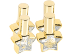 Nuobesty De 4 Frascos De Perfume De Vidro Vazios, 8ml, Frascos Spray Portáteis, 5 Estrelas, Pequenos