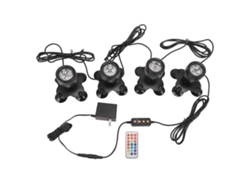 2026-luz Subacuática De Piscina Colorida Ip68 Impermeable Base Ajustable 360° Para Fuente Jardín Piscina Pez Patio