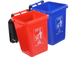 Organizador de escritorio Gokoco de 2 piezas con portalápices y forma de cubo de basura